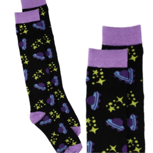 ‼️4 FOR $15‼️SPACE KNEE SOCKS *NEW *NWT! *BUNDLE & SAVE! - Picture 1 of 2